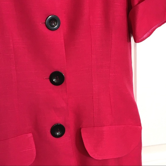 Vintage NIPON BOUTIQUE Short Sleeve Dress linen - Picture 5 of 16